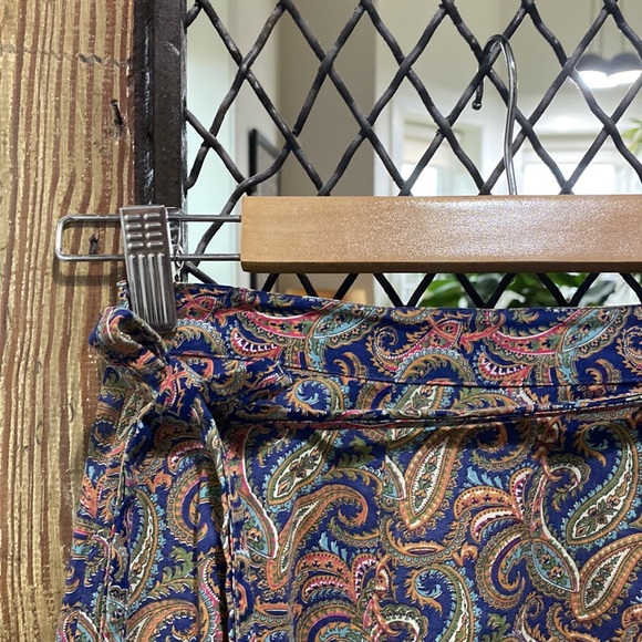 Vintage Paisley Wrap Skirt - Picture 3 of 4